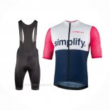 2022 Ropa Ciclismo Nalini Azul Rosa Mangas Corta Y Culotte Corto