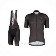 2022 Ropa Ciclismo Scott Negro Mangas Corta Y Culotte Corto