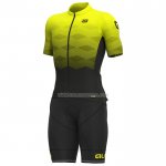 2023 Ropa Ciclismo ALE AMarillo Mangas Cortas y Culotte Corto