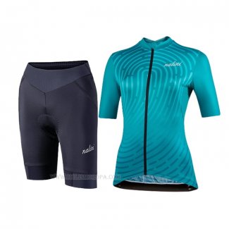 1920 Ropa Ciclismo Mujer Nalini Azul Mangas Corta y Culotte Corto