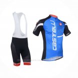 2013 Ropa Ciclismo Castelli Negro Azul Mangas Corta y Culotte Corto