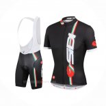 2014 Ropa Ciclismo Castelli SIDI Rojo Negro Mangas Corta y Culotte Corto