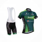 2014 Ropa Ciclismo Europcar Verde Mangas Corta y Culotte Corto