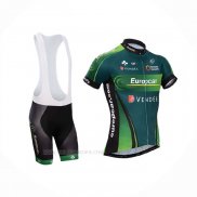 2014 Ropa Ciclismo Europcar Verde Mangas Corta y Culotte Corto