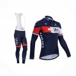 2015 Ropa Ciclismo IAM Azul Mangas Largas y Culotte Lunga