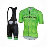 2016 Ropa Ciclismo Cannondale Negro Verde Mangas Corta y Culotte Corto