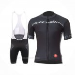 2016 Ropa Ciclismo Castelli Cervelo Negro Mangas Corta y Culotte Corto