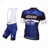 2016 Ropa Ciclismo Etixx Quick Step Blanco Azul Mangas Corta y Culotte Corto