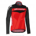 2016 Ropa Ciclismo Specialized Negro Rojo Manica Lunga