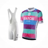 2017 Ropa Ciclismo Bianchi Milano Aviolo Rojo Mangas Corta y Culotte Corto
