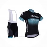 2017 Ropa Ciclismo Bora Negro Mangas Corta y Culotte Corto