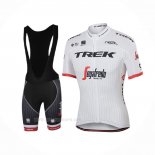 2017 Ropa Ciclismo Trek Segafredo Blanco Mangas Corta y Culotte Corto