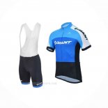 2018 Ropa Ciclismo Giant Club Sport Azul Negro Mangas Corta y Culotte Corto