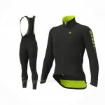 2020 Ropa Ciclismo ALE Negro Mangas Largas y Culotte Lunga