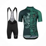 2020 Ropa Ciclismo Assos Fastlane Wyndymilla Verde Mangas Corta y Culotte Corto