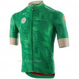 2020 Ropa Ciclismo UAE Tour Verde Mangas Corta y Culotte Corto