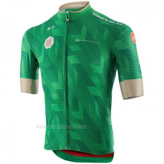 2020 Ropa Ciclismo UAE Tour Verde Mangas Corta y Culotte Corto
