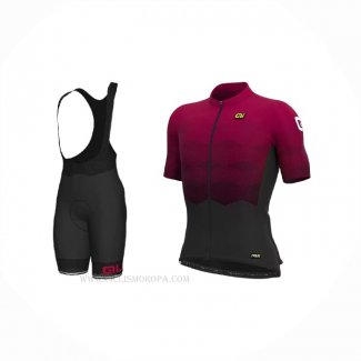 2021 Ropa Ciclismo ALE Apagado Rojo Mangas Corta y Culotte Corto