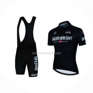 2022 Ropa Ciclismo Giro d'Italia Negro Blanco Mangas Cortas y Culotte Corto