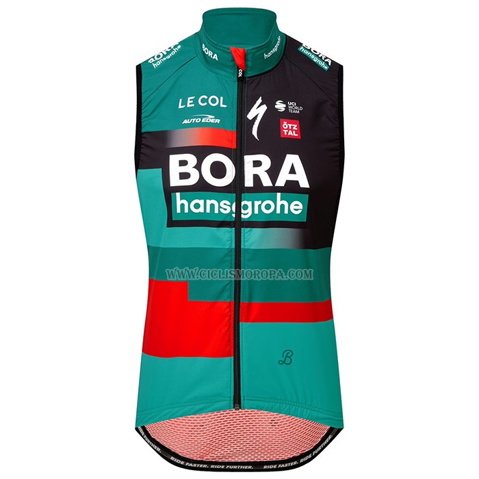 2023 Chalecos Cortavientos Bora-Hansgrone Verde Mangas Cortas y Culotte Corto