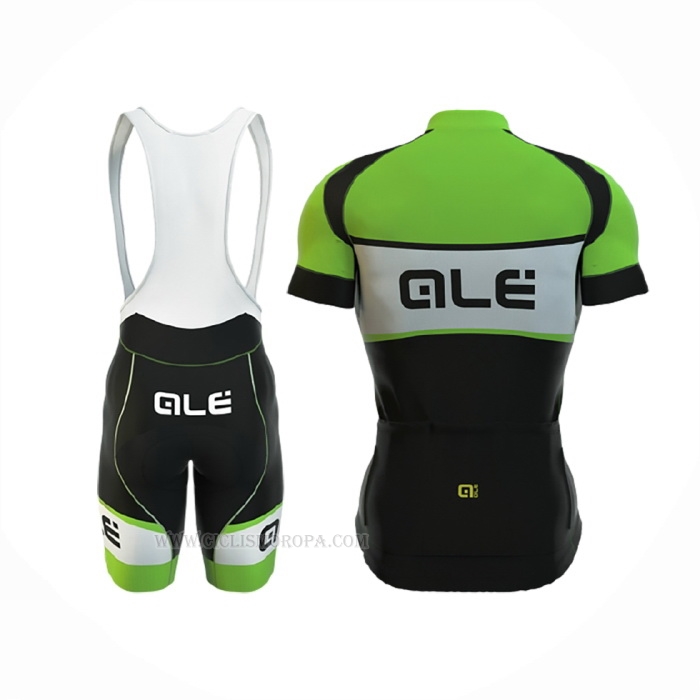 2016 Ropa Ciclismo ALE Negro Verde Mangas Corta y Culotte Corto