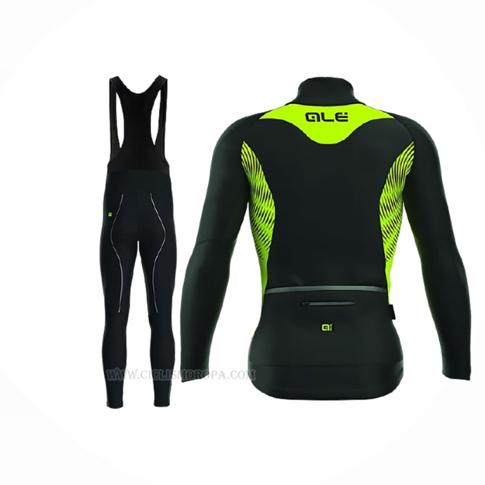 2017 Ropa Ciclismo ALE Nordik Amarillo Mangas Largas y Culotte Lunga