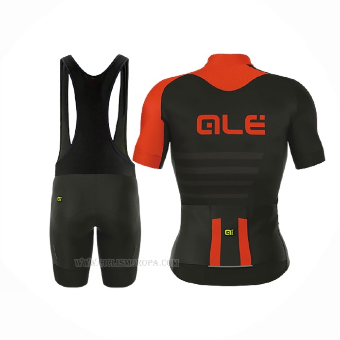 2017 Ropa Ciclismo ALE Prr 2.0 Piuma Negro Rojo Mangas Corta y Culotte Corto