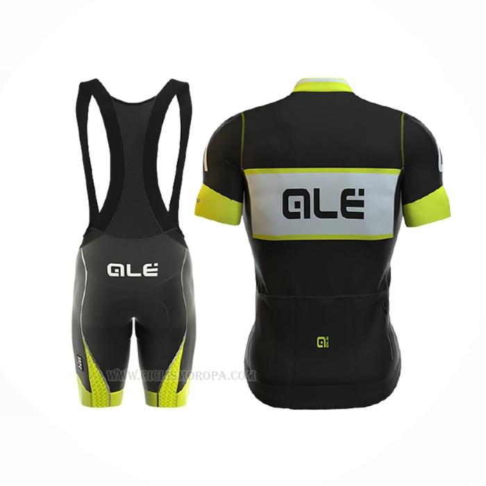 2017 Ropa Ciclismo ALE R-ev1 Master Amarillo Mangas Corta y Culotte Corto