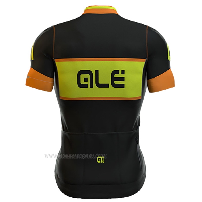 2017 Ropa Ciclismo ALE R-ev1 Master Naranja Mangas Corta y Culotte Corto