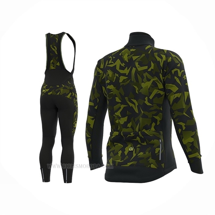 2019 Ropa Ciclismo ALE Camo Mangas Largas y Culotte Lunga