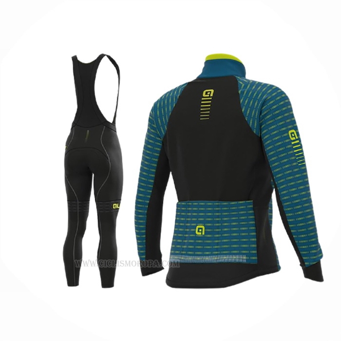 2020 Ropa Ciclismo ALE Azur Mangas Largas y Culotte Lunga