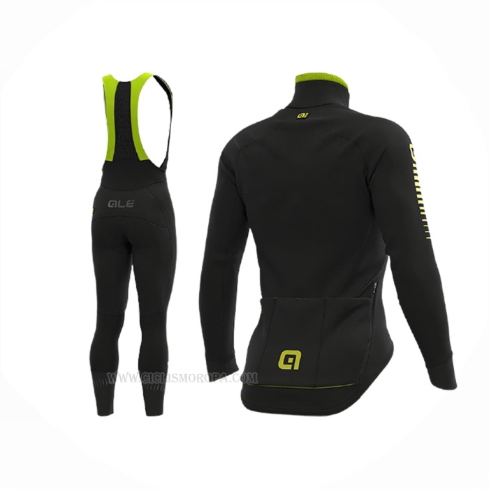 2020 Ropa Ciclismo ALE Negro Mangas Largas y Culotte Lunga