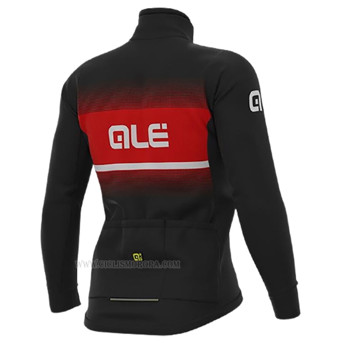 2020 Ropa Ciclismo ALE Rojo Negro Mangas Largas y Culotte Lunga