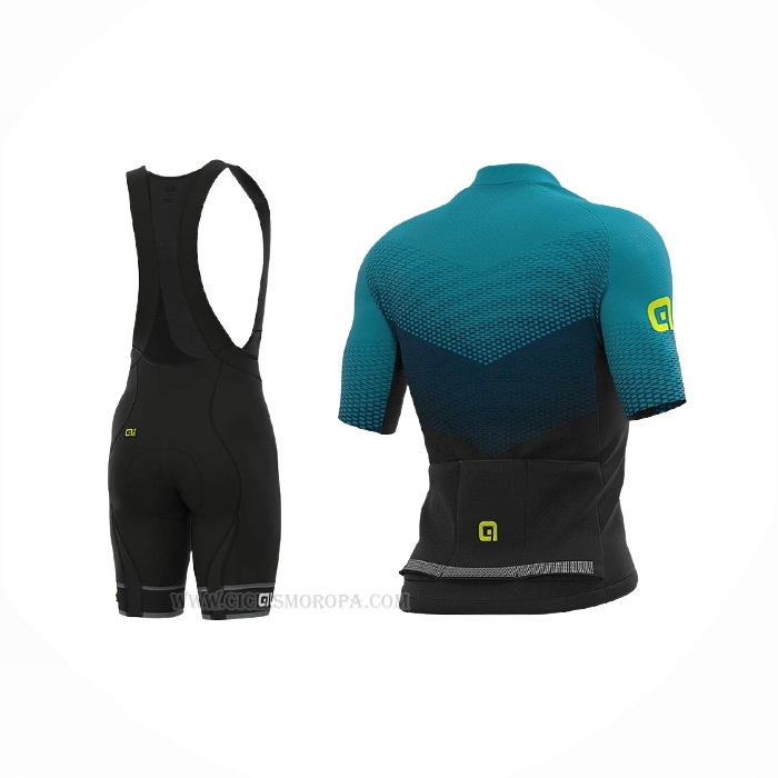 2021 Ropa Ciclismo ALE Azul Verde Mangas Corta y Culotte Corto