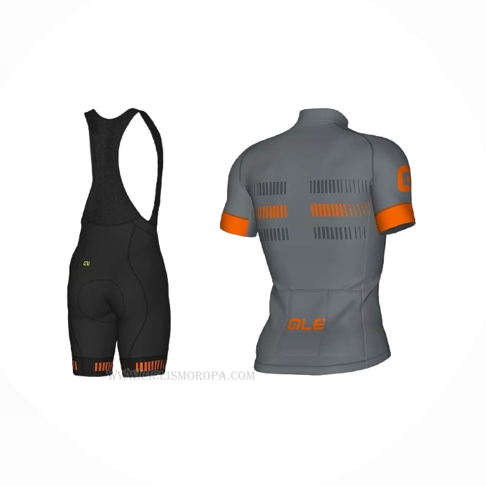 2021 Ropa Ciclismo ALE Gris Naranja Mangas Corta y Culotte Corto