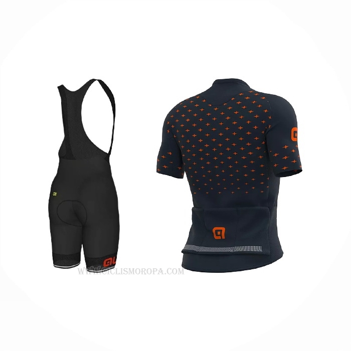 2021 Ropa Ciclismo ALE Luz Azul Naranja Mangas Corta y Culotte Corto