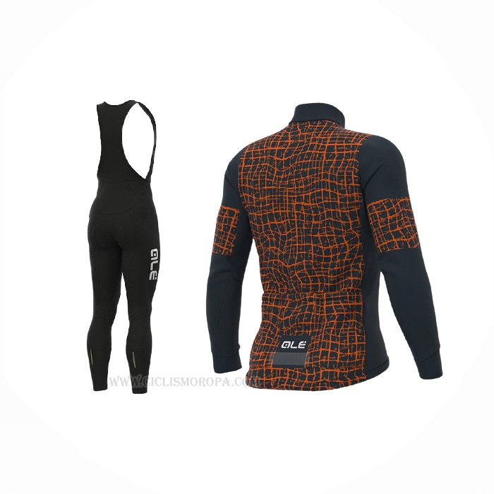 2021 Ropa Ciclismo ALE Marron Mangas Largas y Culotte Lunga