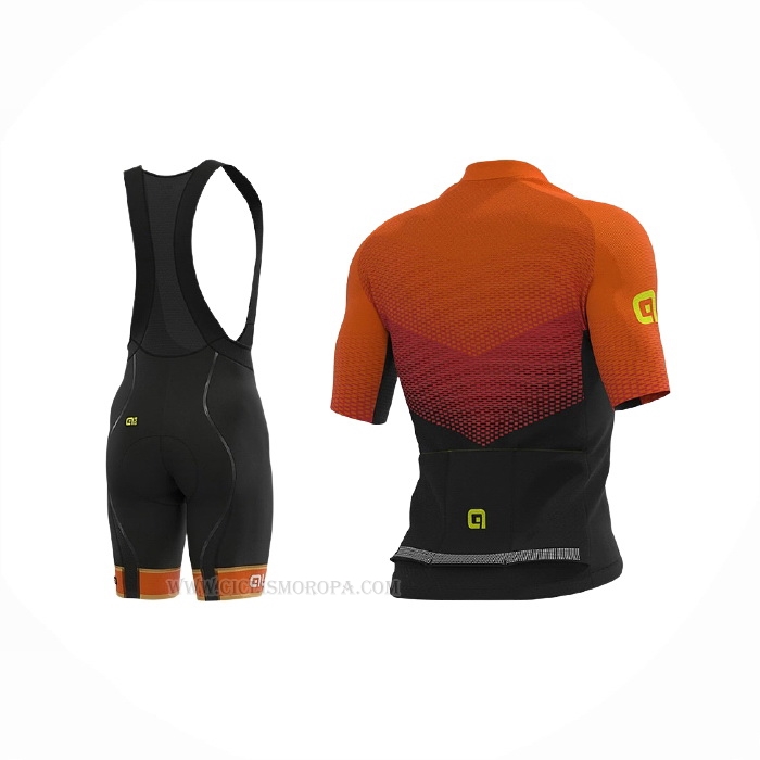 2021 Ropa Ciclismo ALE Naranja Mangas Corta y Culotte Corto