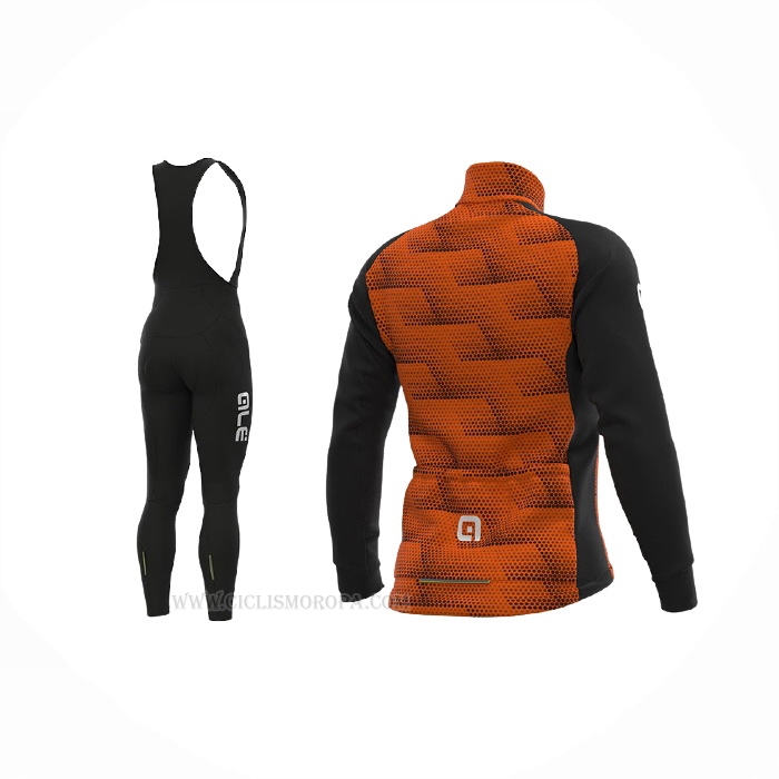 2021 Ropa Ciclismo ALE Naranja Mangas Largas y Culotte Lunga