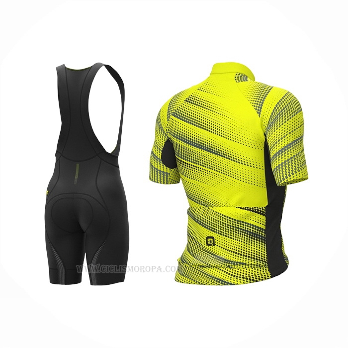 2022 Ropa Ciclismo ALE Amarillo Mangas Corta y Culotte Corto