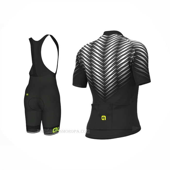 2022 Ropa Ciclismo ALE Negro Blanco Mangas Corta y Culotte Corto