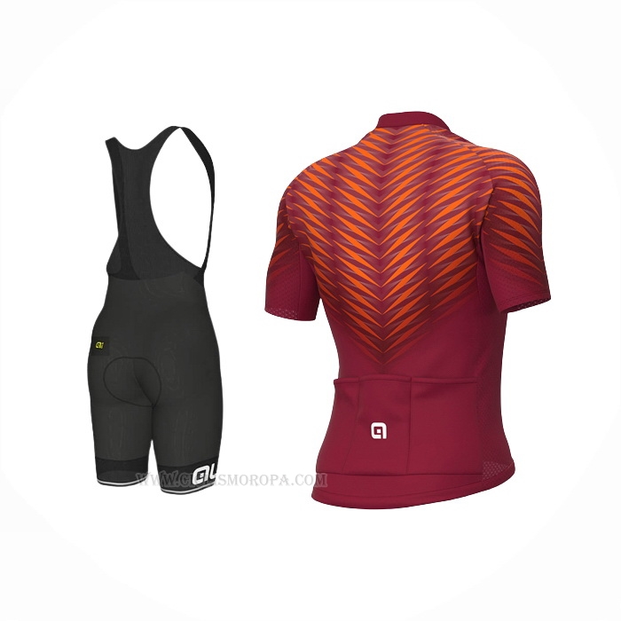 2022 Ropa Ciclismo ALE Rojo Mangas Corta y Culotte Corto