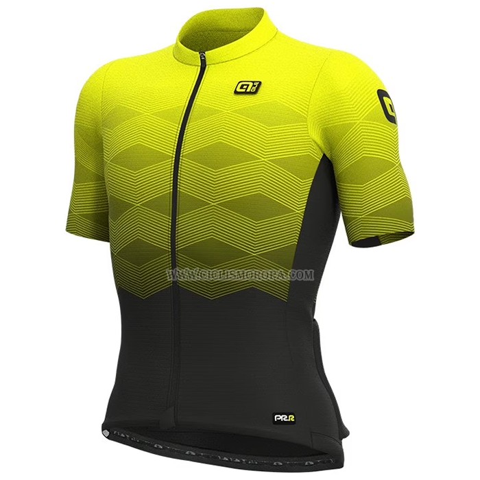 2023 Ropa Ciclismo ALE AMarillo Mangas Cortas y Culotte Corto