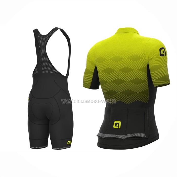2023 Ropa Ciclismo ALE Amarillo Mangas Cortas y Culotte Corto