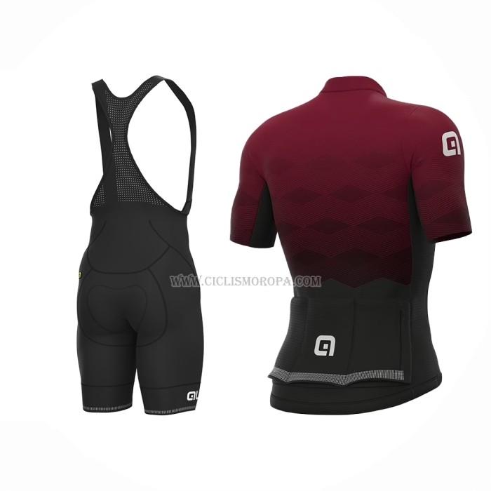 2023 Ropa Ciclismo ALE Rojo Mangas Cortas y Culotte Corto