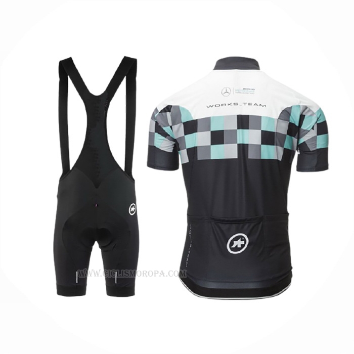 2017 Ropa Ciclismo Assos Negro Mangas Corta y Culotte Corto