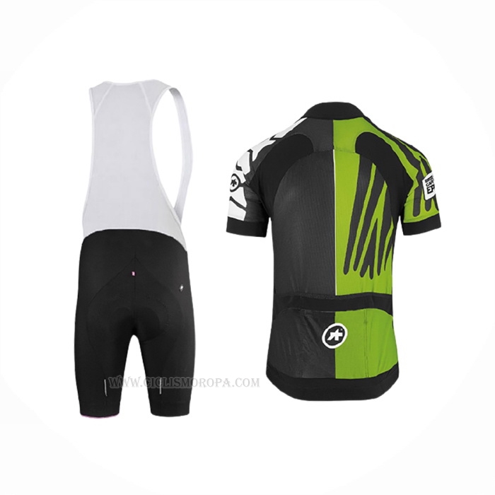 2018 Ropa Ciclismo Assos Ss.capeepicxc Verde Mangas Corta y Culotte Corto