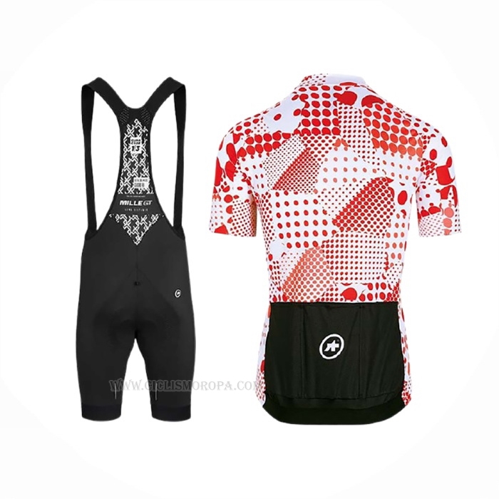 2020 Ropa Ciclismo Assos Erlkoenig Rojo Blanco Mangas Corta y Culotte Corto