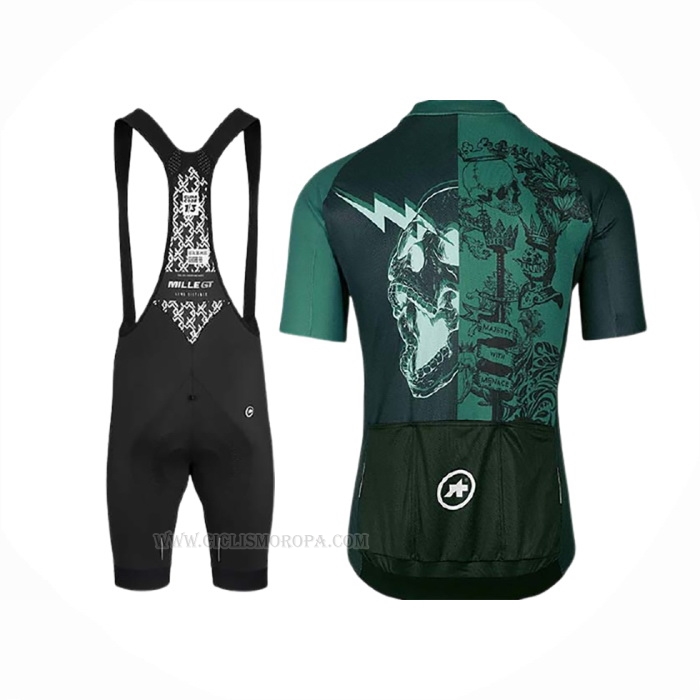 2020 Ropa Ciclismo Assos Fastlane Wyndymilla Verde Mangas Corta y Culotte Corto