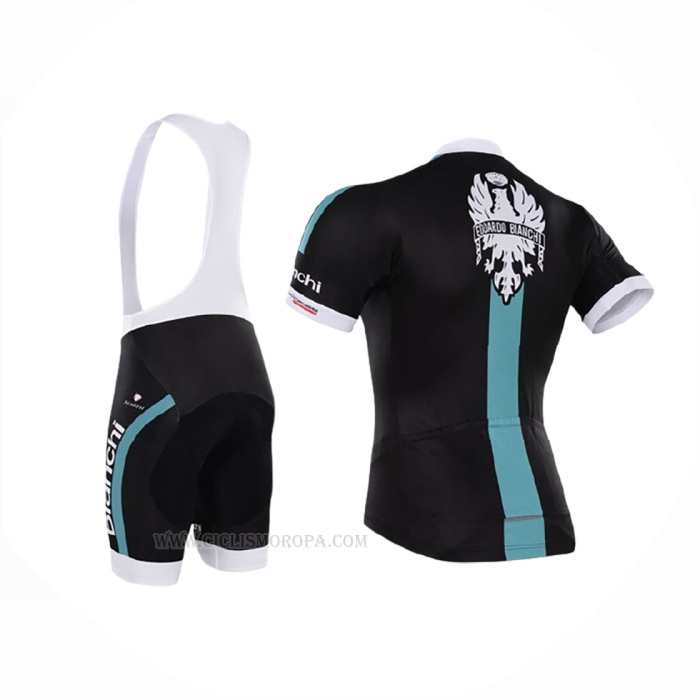 2015 Ropa Ciclismo Bardiani Negro Azul Mangas Corta y Culotte Corto